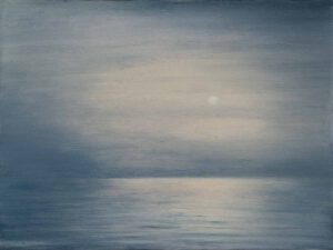 Mondnebel. Öl auf Holz,40 x 30 cm, Foto Bastian Schmeier