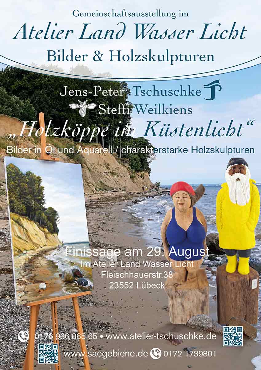 Gemeinschaftsausstellung: Steffi Weilkiens und Jens-Peter Tschuschke Gemeinschaftsausstellung: Steffi Weilkiens und Jens-Peter Tschuschke